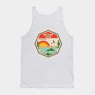 Becker Lake Arizona Colorful Scene Tank Top